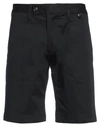 Liu •jo Man Man Shorts & Bermuda Shorts Midnight Blue Size 26 Cotton, Elastane