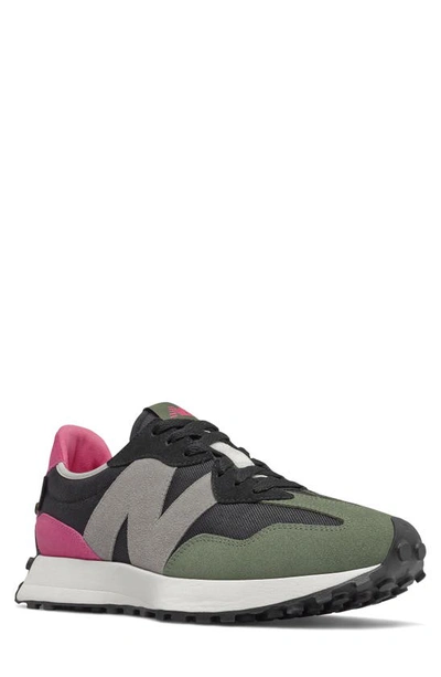 New Balance 327 Trainer In Triple Black