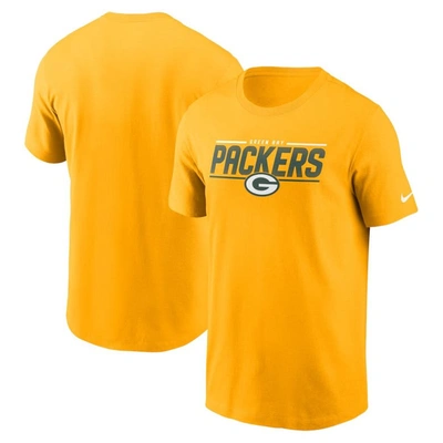 Nike Gold Green Bay Packers Muscle T-shirt