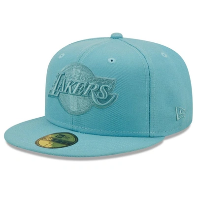New Era Blue Los Angeles Lakers Color Pack Foam 59fifty Fitted Hat