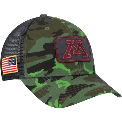 Nike Camo/black Minnesota Golden Gophers Classic99 Veterans Day Trucker Snapback Hat