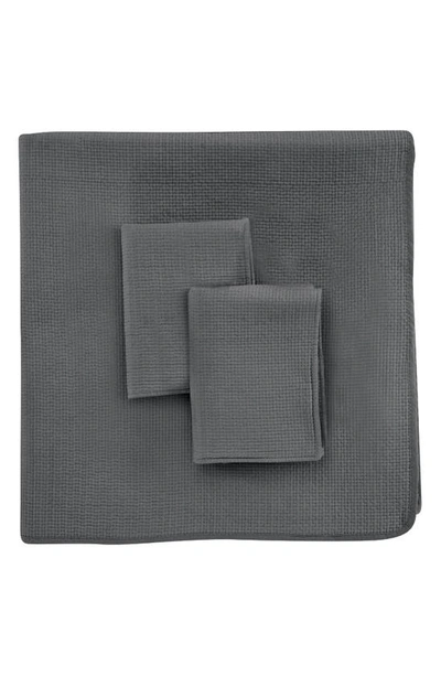 Melange Knob Hill 2-piece Quilt Set In Charcoal