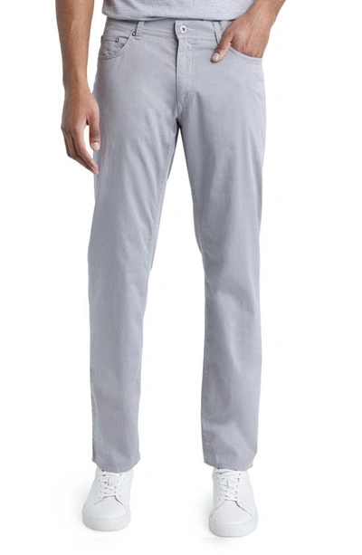 Brax Cooper Microprint Ultralight Five-pocket Trousers In Silver