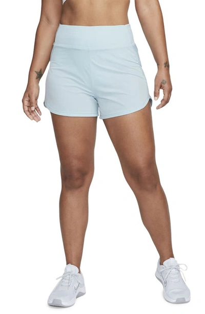 Nike Women's Bliss Dri-fit Fitness High-waisted 3" Brief-lined Shorts In Blue