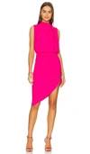Amanda Uprichard Fabianna Midi Dress In Hot Pink