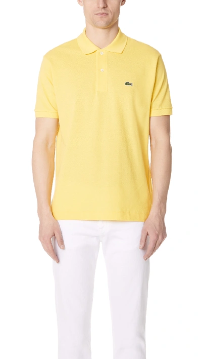Lacoste Classic Polo Shirt In Daphne Yellow