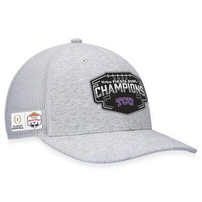 Top Of The World Heather Gray Tcu Horned Frogs College Football Playoff 2022 Fiesta Bowl Champions
