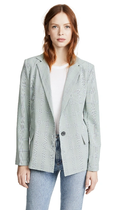 Leha Check Jacket In Green Check