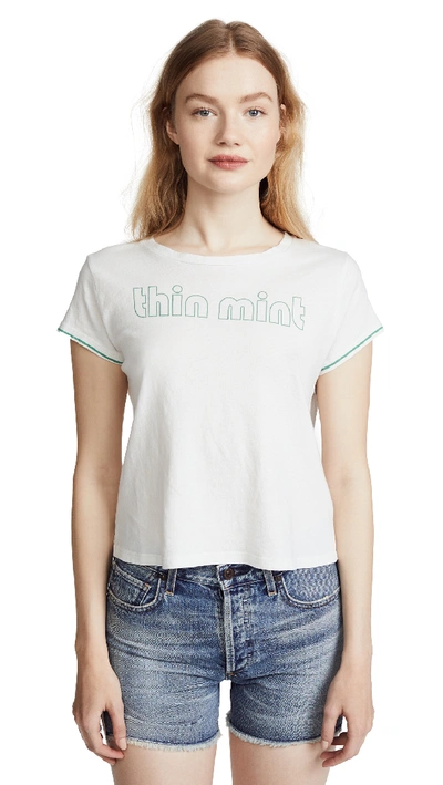 Mother The Crop Goodie Goodie Tee In Thin Mint