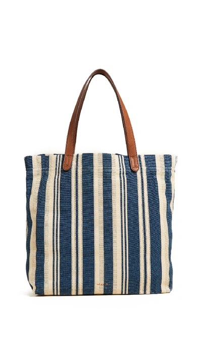 Splendid Mateo Tote In Blue Stripe