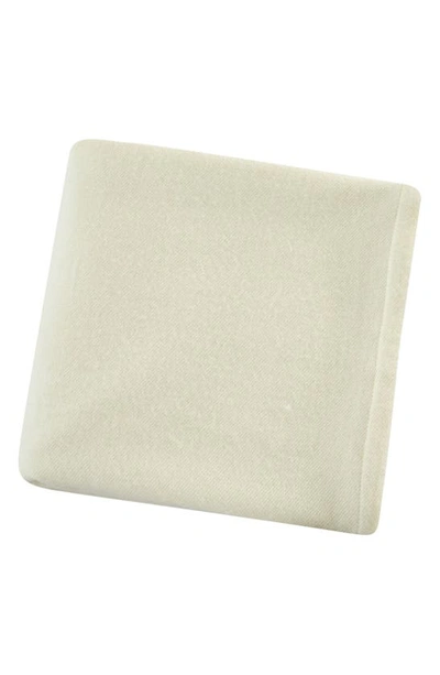 Melange Home Wool Blend Blanket In Ivory
