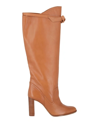 Alexandre Birman Clarita Saddlery Bow-detailed Leather Knee Boots In Brown