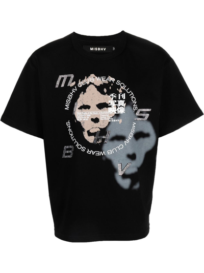 Misbhv Soundsystem Graphic-print T-shirt In Black