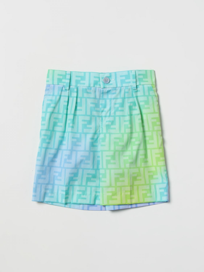 Fendi Multicolor Shorts For Baby Boy With Ff