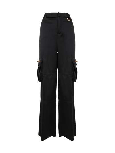 Blumarine Cargo Trousers In Black