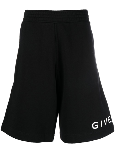 Givenchy Logo Shorts In Black