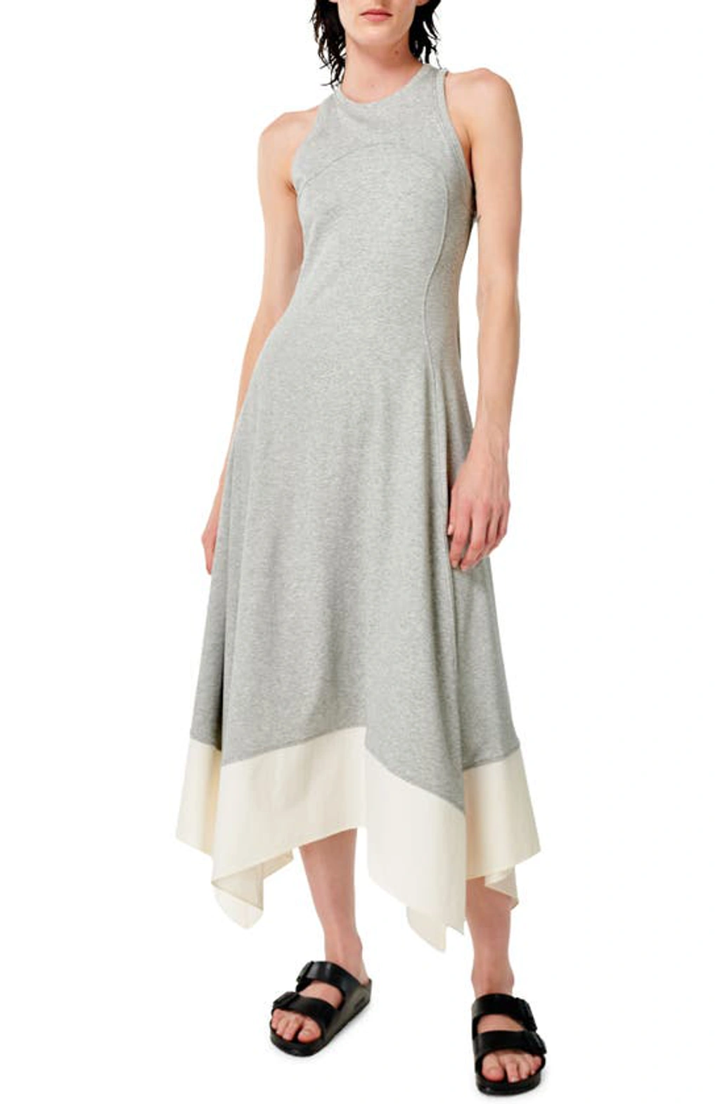 Sweaty Betty Drift Racer Sleeveless Knit Midi Dress In Light