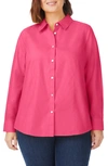 Foxcroft Dianna Button-up Shirt In French Rose