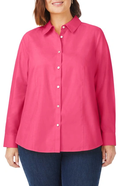 Foxcroft Dianna Button-up Shirt In French Rose