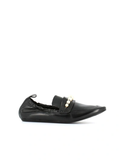Lanvin Loafer With Pearl In Black