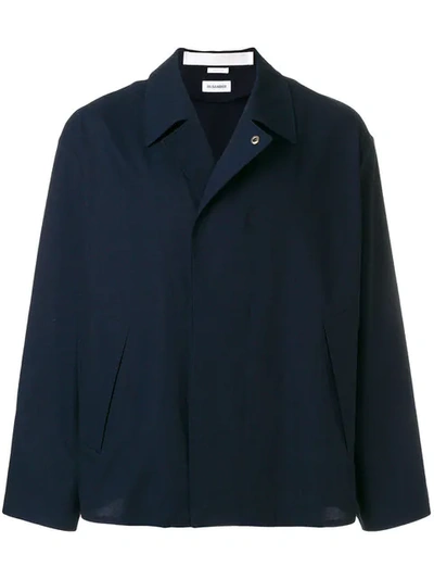 Jil Sander Portofino Blue Cotton Jacket