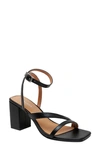 Lisa Vicky Violet Ankle Strap Sandal In Black