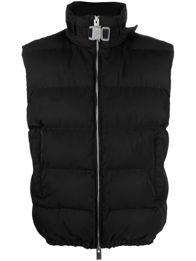 Alyx Buckle-detail Padded Gilet In Black