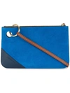 Jw Anderson Colour Block Clutch In Blue