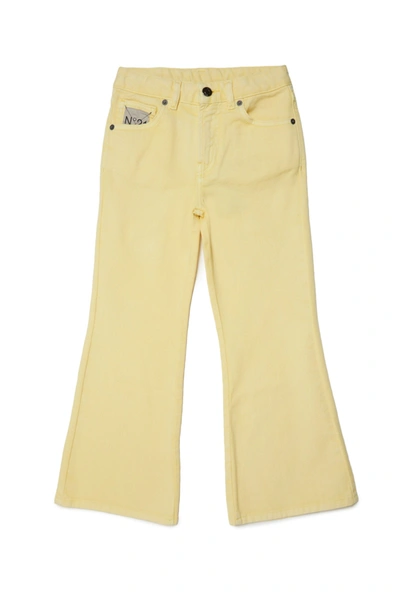N°21 Kids' Flared-leg Cut Trousers In Yellow