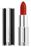 Givenchy Rouge Interdit Intense Silk Satin Matte Lipstick N37 Rouge Grainé 0.1 oz / 34 G In N37 Rouge Grainè