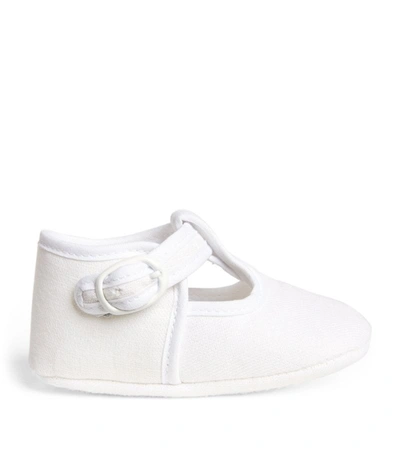 Paz Rodriguez Babies' T-bar Slippers In White
