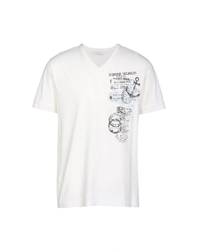 Pierre Balmain T-shirts In White