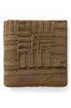 Vcny Home Dublin Cable Knit Throw Blanket In Taupe