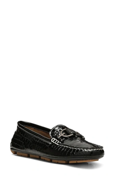 Donald Pliner Giovanna Bit Driving Loafer In Black Patent