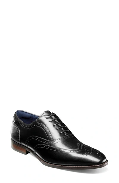 Stacy Adams Kaine Wingtip Oxford In Black