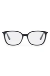 Dior 54mm Geometric Optical Glasses In Black/ Other