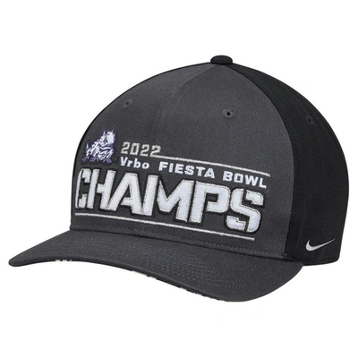 Nike Black Tcu Horned Frogs College Football Playoff 2022 Fiesta Bowl Champions Locker Room Cl99 Adj