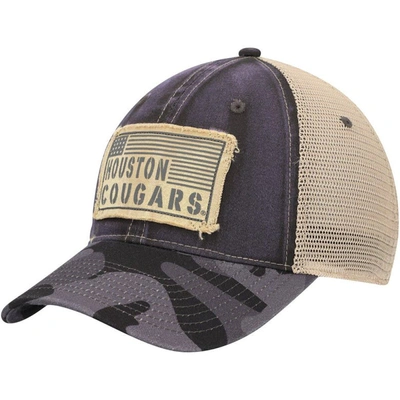 Colosseum Charcoal Houston Cougars Oht Military Appreciation United Trucker Snapback Hat