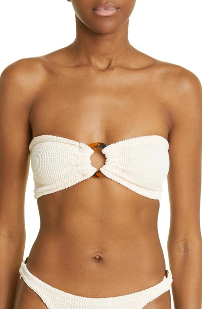 Hunza G Gloria Two-piece Bandeau Bikini Swimsuit In Blush