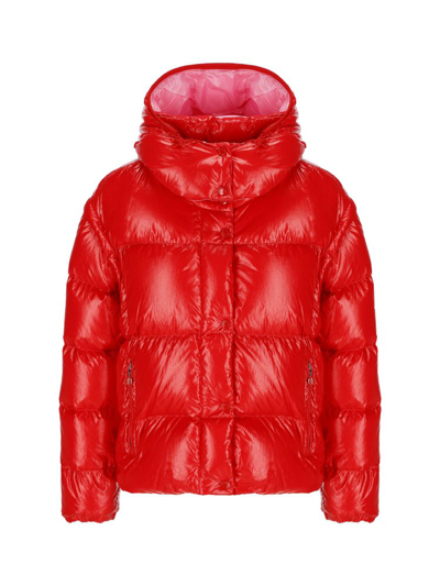 Moncler Mauleon Convertible Down Jacket In Red