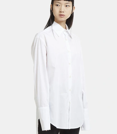 Yang Li Long Sleeve Big Shirt In White