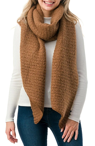 Marcus Adler Ultrasoft Whipstitched Scarf In Cinnamon