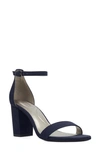 Bandolino Armory Ankle Strap Sandal In Dark Blue - Man-made