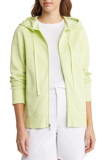 Tommy Bahama Tobago Bay Cotton Blend Zip-up Hoodie In Lime Pop