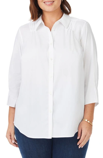 Foxcroft Paulie Button-up Shirt In White