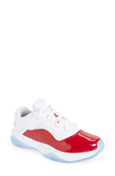 Nike Air Jordan 11 Cmft Low Sneaker In White/ Gym Red