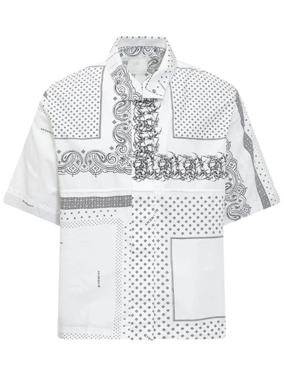 Givenchy Printed Cotton Shirt In White