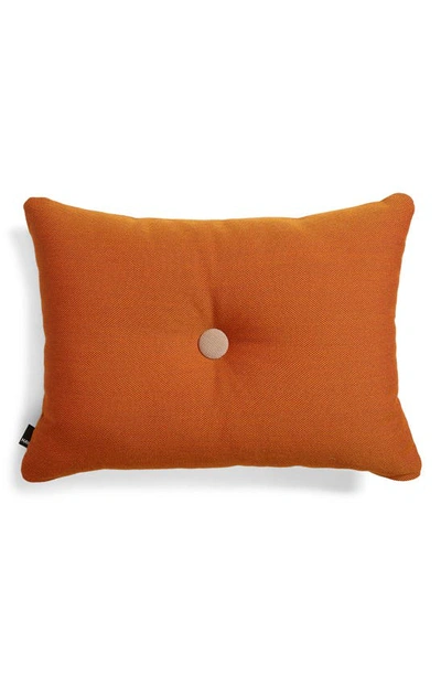 Hay Dot Wool Blend Accent Pillow In Orange