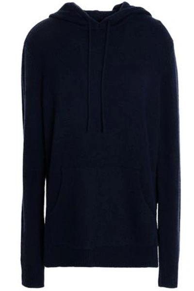 Dion Lee Woman Open-back Cashmere Hooded Sweater Navy