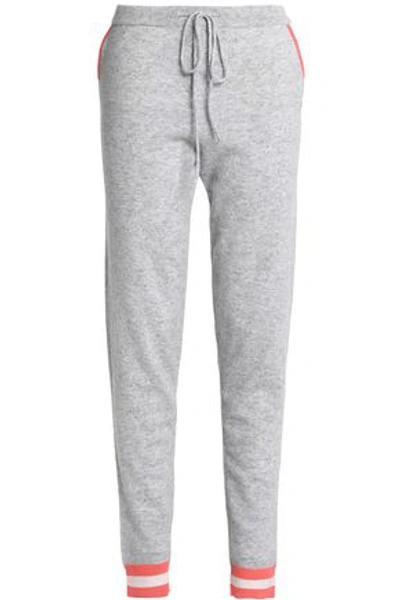 Chinti & Parker Woman Intarsia Wool And Cashmere-blend Track Pants Gray